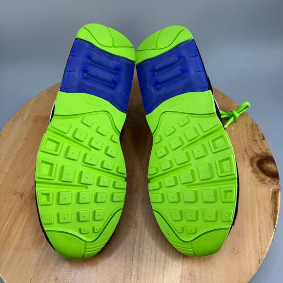 Nike Air Max 180 QS Men's size 12.5 Shoes 'Joker' Black Green Suede FZ3058 001 - Picture 7 of 8